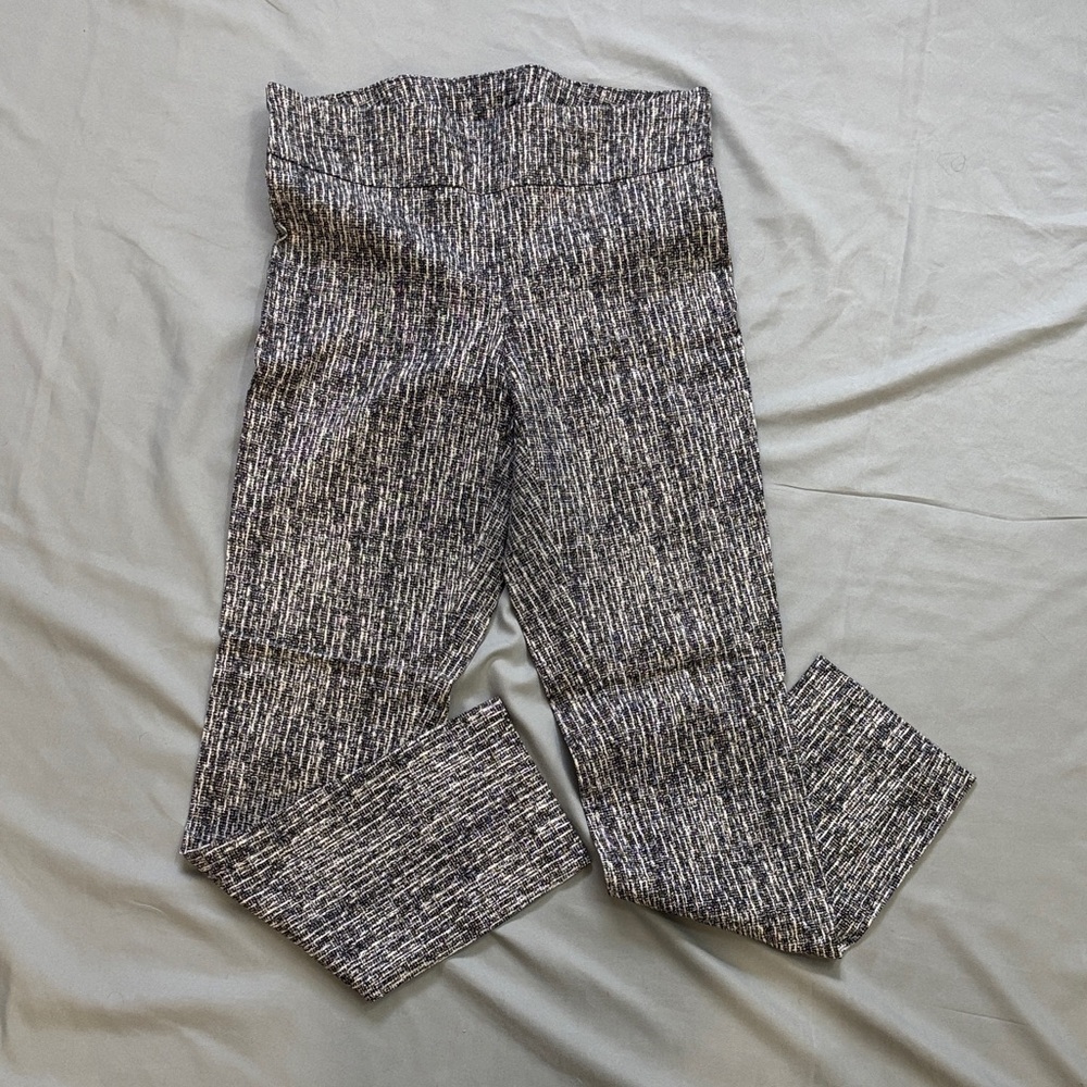 Black and White Patterned Pants